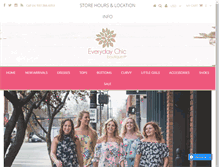 Tablet Screenshot of everydaychicboutique.com